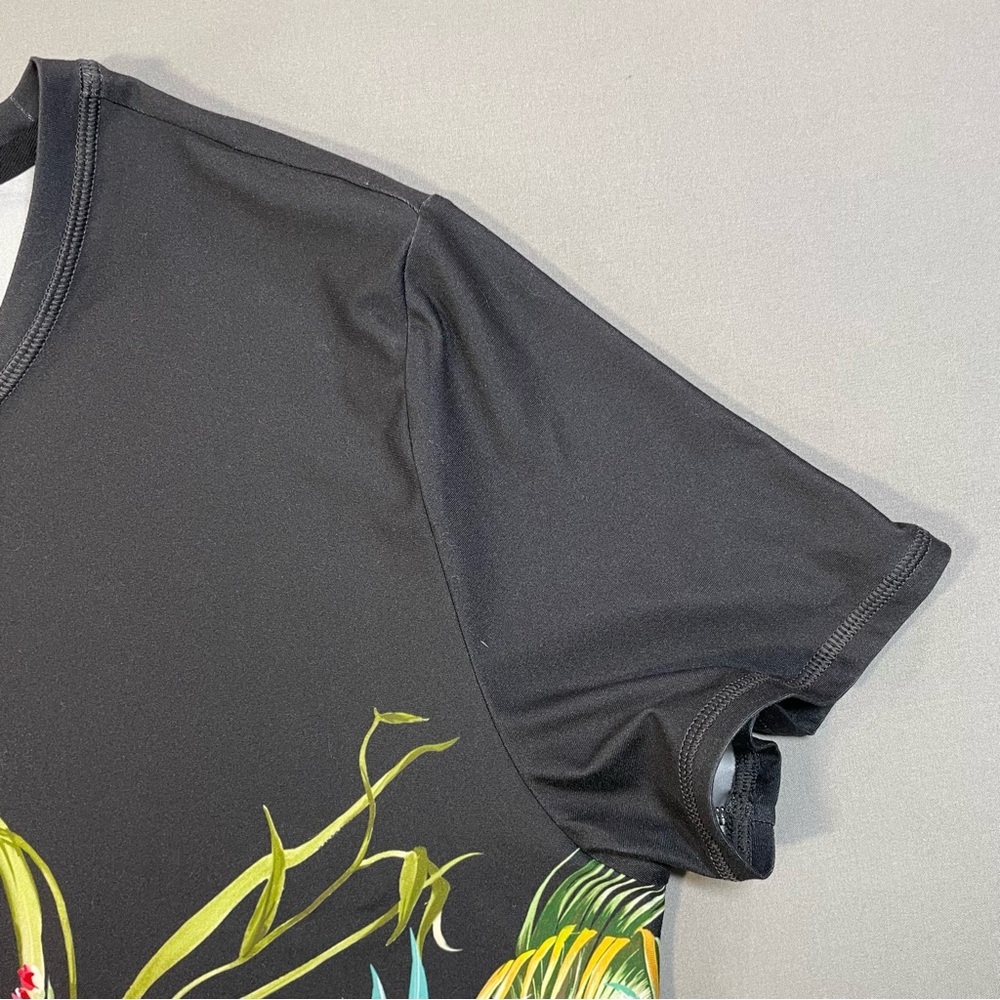 Johnny Was Bee Active Short Sleeve Step Hem Tee, Floral, Cropped - Womens Large - Picture 9 of 16